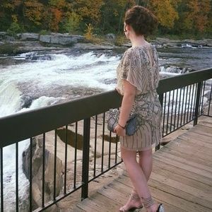 Beaded Champagne dress